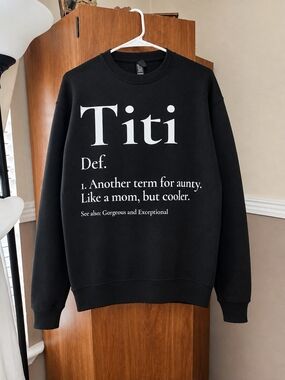 Titi Definition Crewneck Sweater - Black